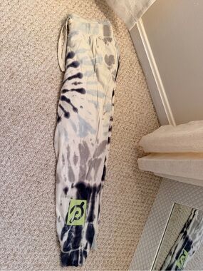Peloton Tie-Dye Jogger Sweatpants in Black & White